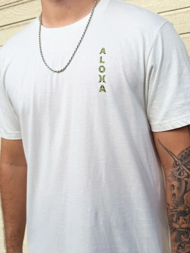 HURLEY ALOHA FILL TEE - NATURAL (282) - Image 2