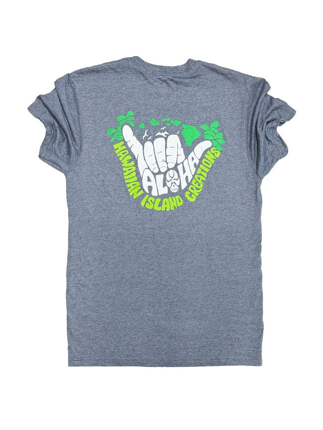 HIC ALOHA GO AROUND TEE - HEATHER NAVY