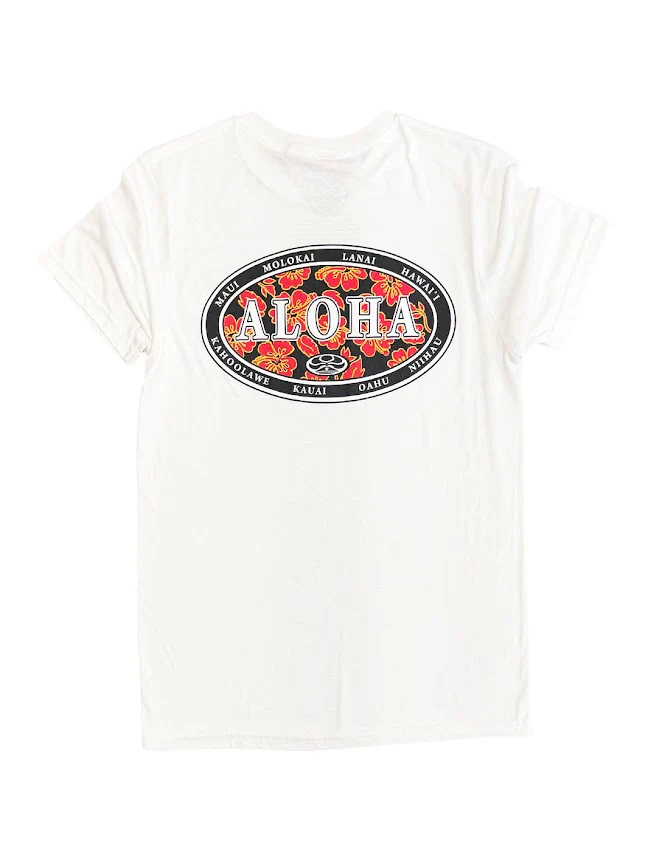 HIC ALOHA OVAL TEE - WHITE