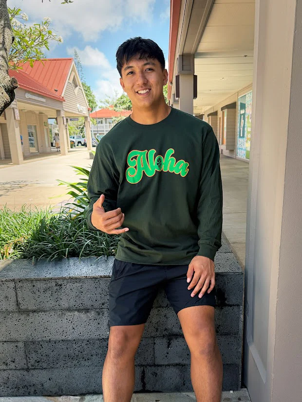 HIC ALOHA SCRIBE LONG SLEEVE - FOREST