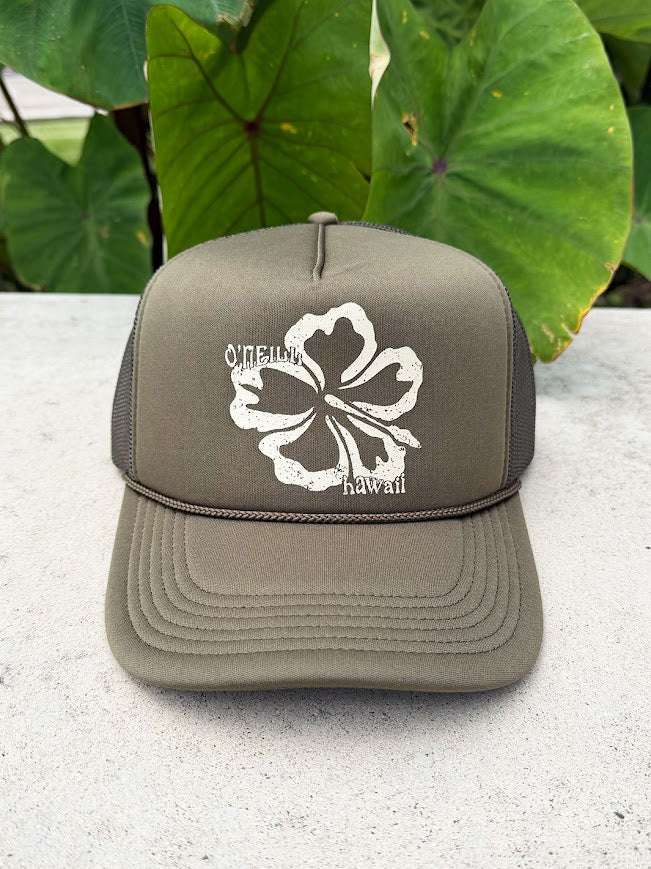 O'NEILL ARLIE HI TRUCKER HAT - OLIVE GREEN