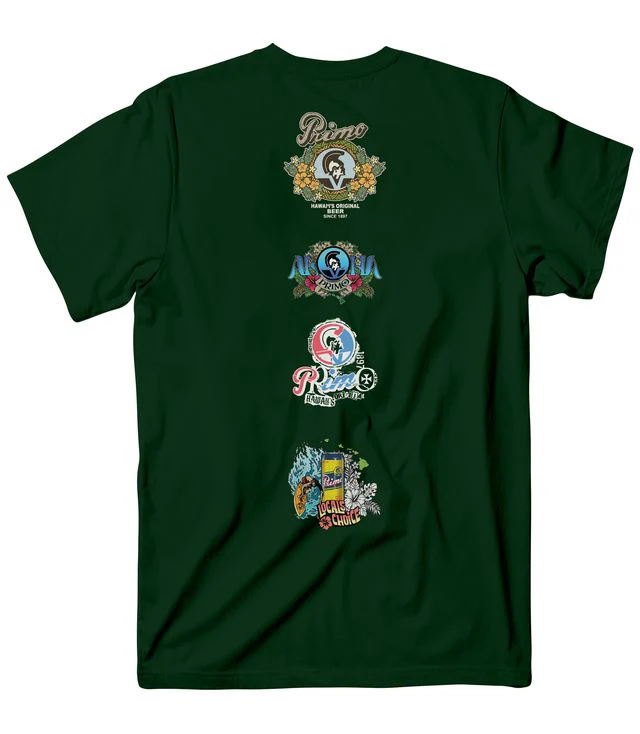 AVVA BRAND PRIMO BACKSIDE TEE - FOREST GREEN