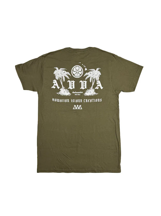 AVVA BRAND X HIC ISLAND TIME TEE - MILITARY GREEN