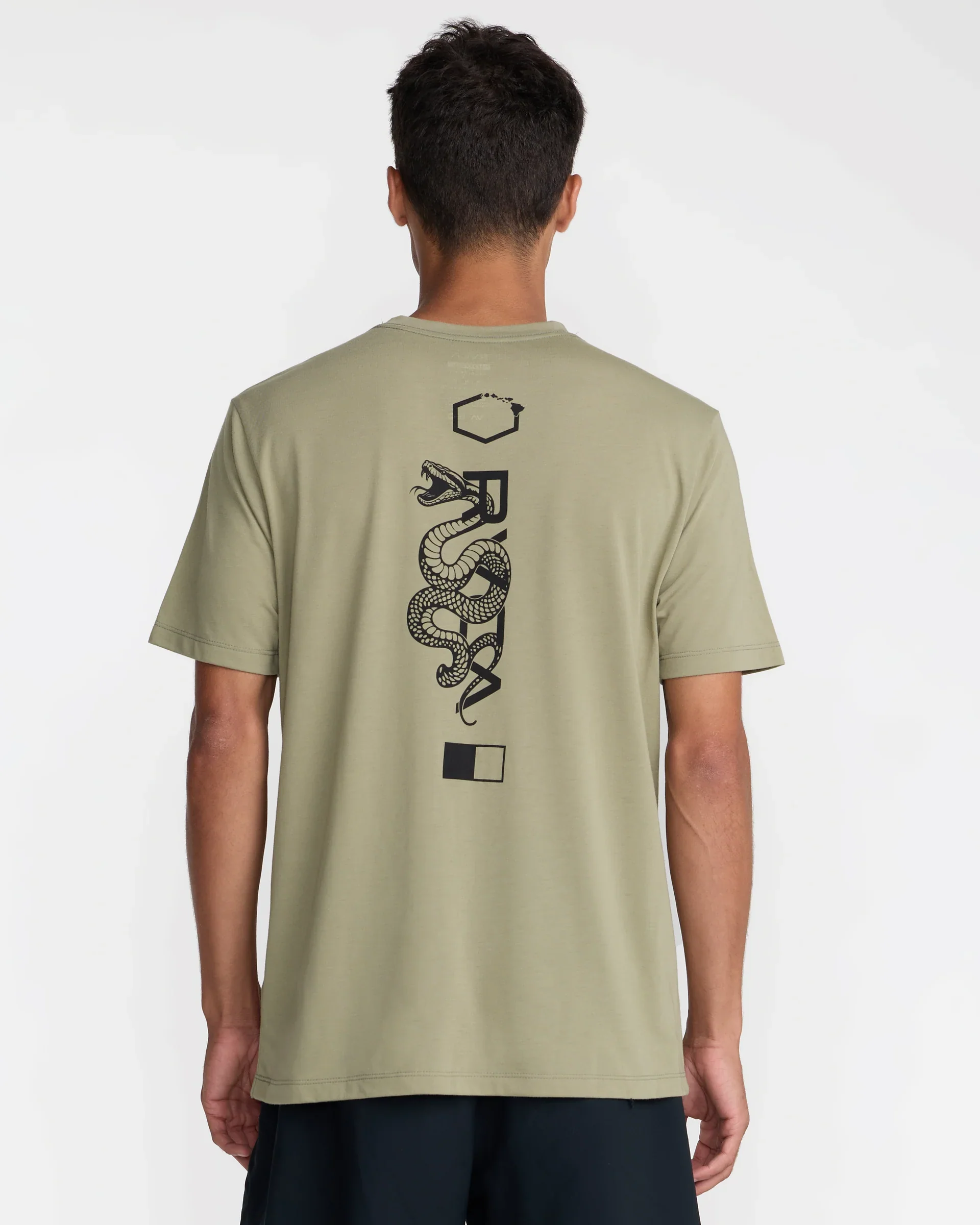 RVCA BARRON VENOM TEE- COVERT GREEN (CVG)