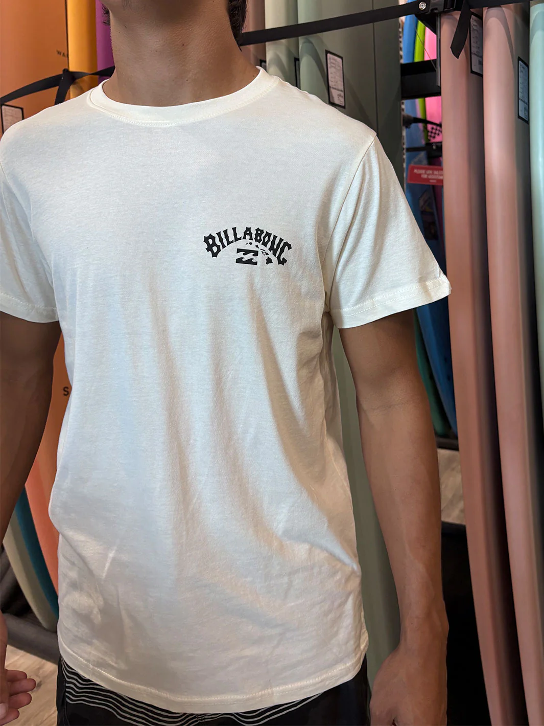 BILLABONG ARCH HI BASIC TEE - OFF WHITE - Image 2