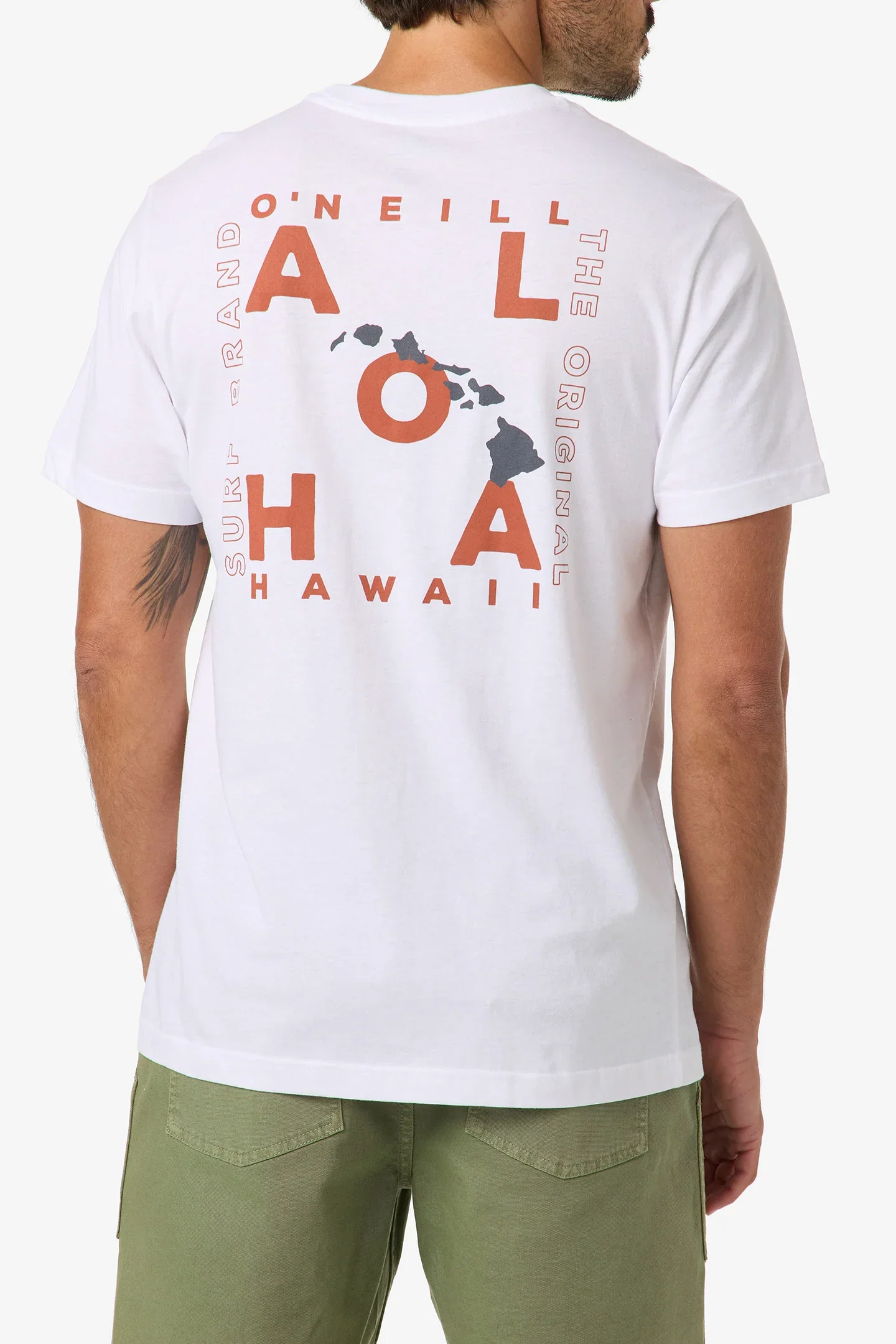 O'NEILL HAWAII LAYOUT CLASSIC TEE - WHITE
