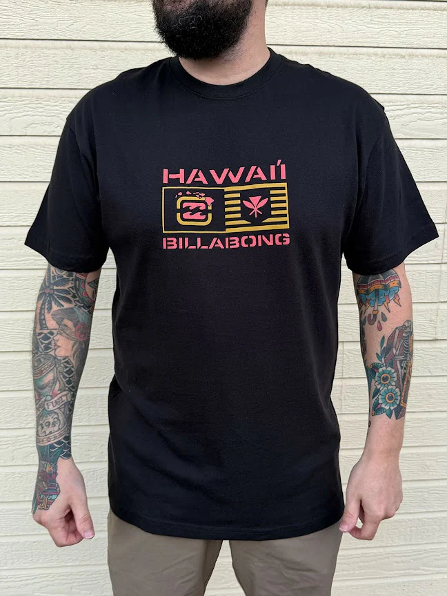 BILLABONG KAHILI TEE - BLACK
