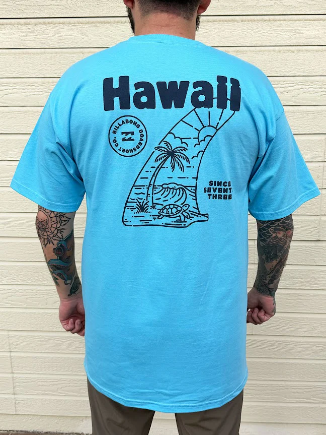 BILLABONG KEYHOLE HI TEE - SKY BLUE