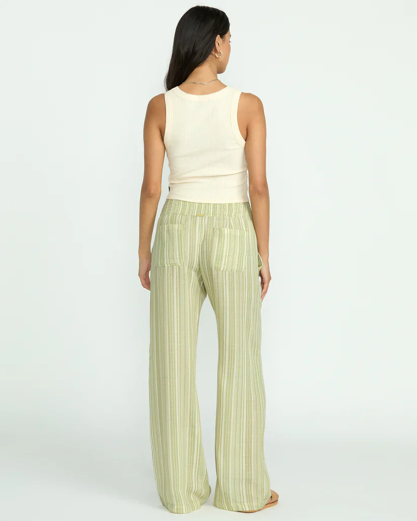 BILLABONG NEW WAVES 2 WOMENS ELASTIC PANT - AVOCADO GREEN - Image 3