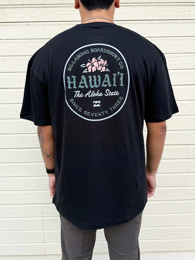 BILLABONG PERENNIAL HI TEE - BLACK