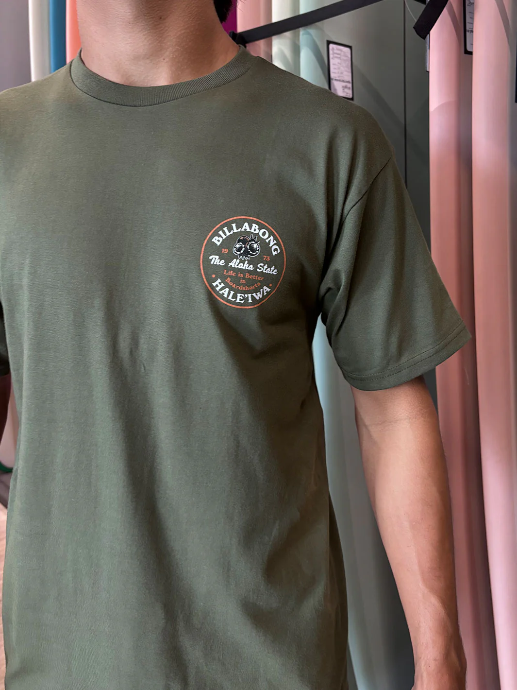 BILLABONG PRODUCE BASIC TEE - MILITARY GREEN - Image 2