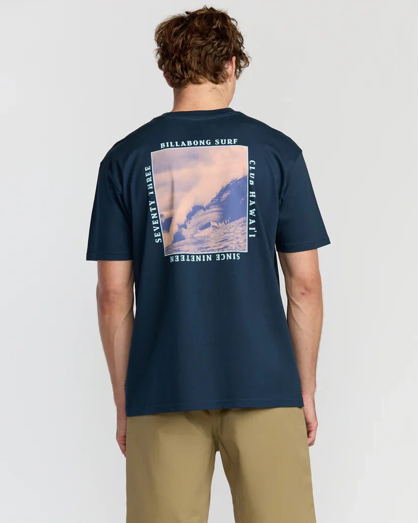 BILLABONG WAVE HI PREMIUM TEE - NAVY BLUE
