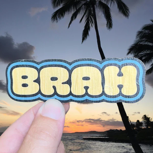 BRAH BAMBOO STICKER