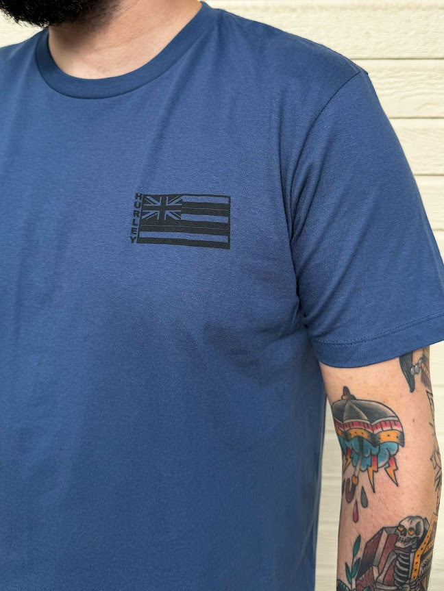 HURLEY CHEEHOO FLAG TEE - BLUE (499) - Image 2