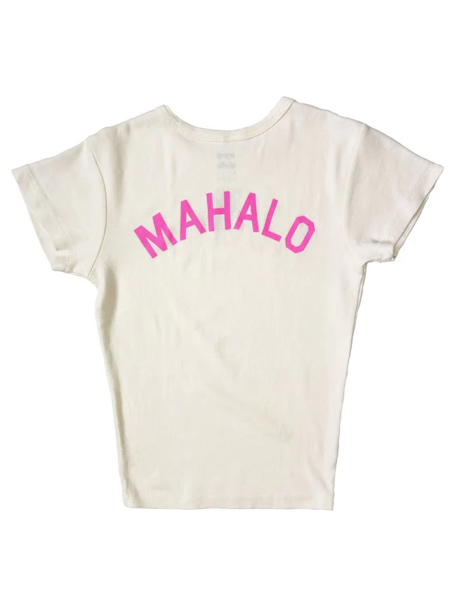 BILLABONG EASY STREET GODDESS ALOHA/MAHALO WOMENS TEE - WHITE - Image 2