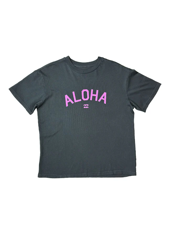 BILLABONG EASY STREET ALOHA/MAHALO WOMENS TEE - (OB1)