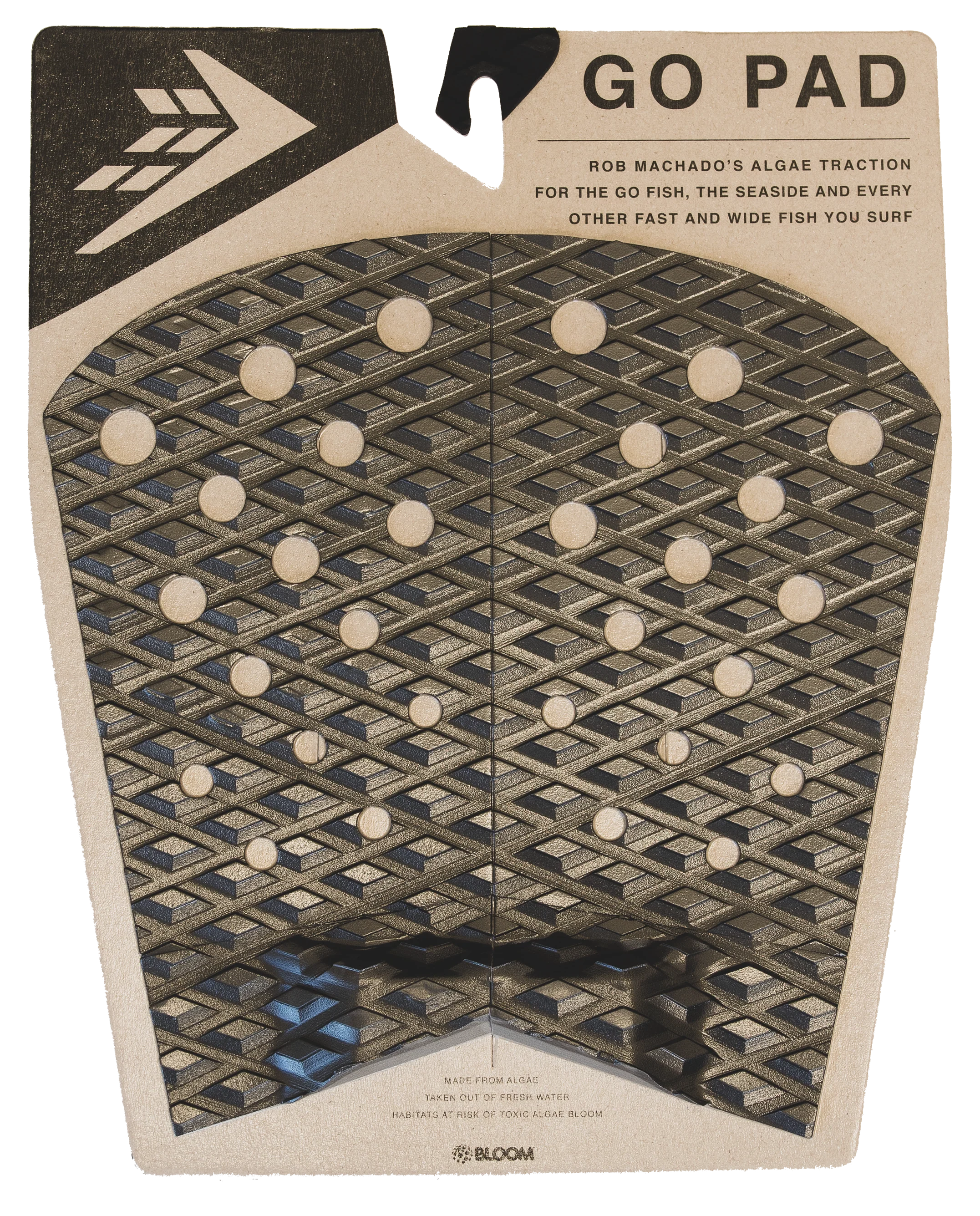 FIREWIRE GO PAD - (FISH) - BLACK/CHARCOAL