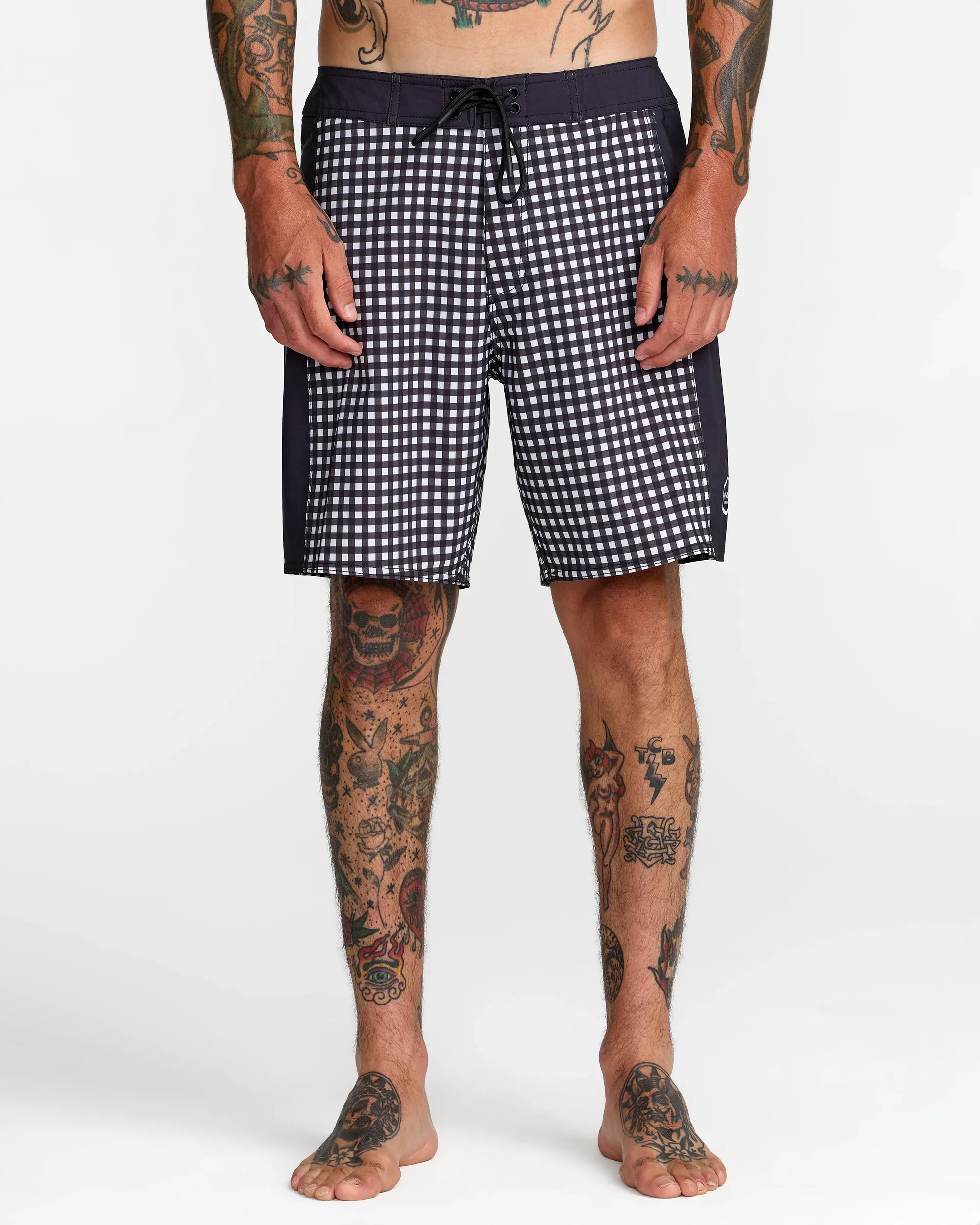 RVCA HAWAII APEX 2 18" BOARDSHORT - BLACK WHITE - Image 2