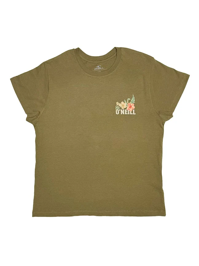 O'NEILL HAWAII FLORAL BOYFRIEND WOMENS TEE - OLVB - Image 2