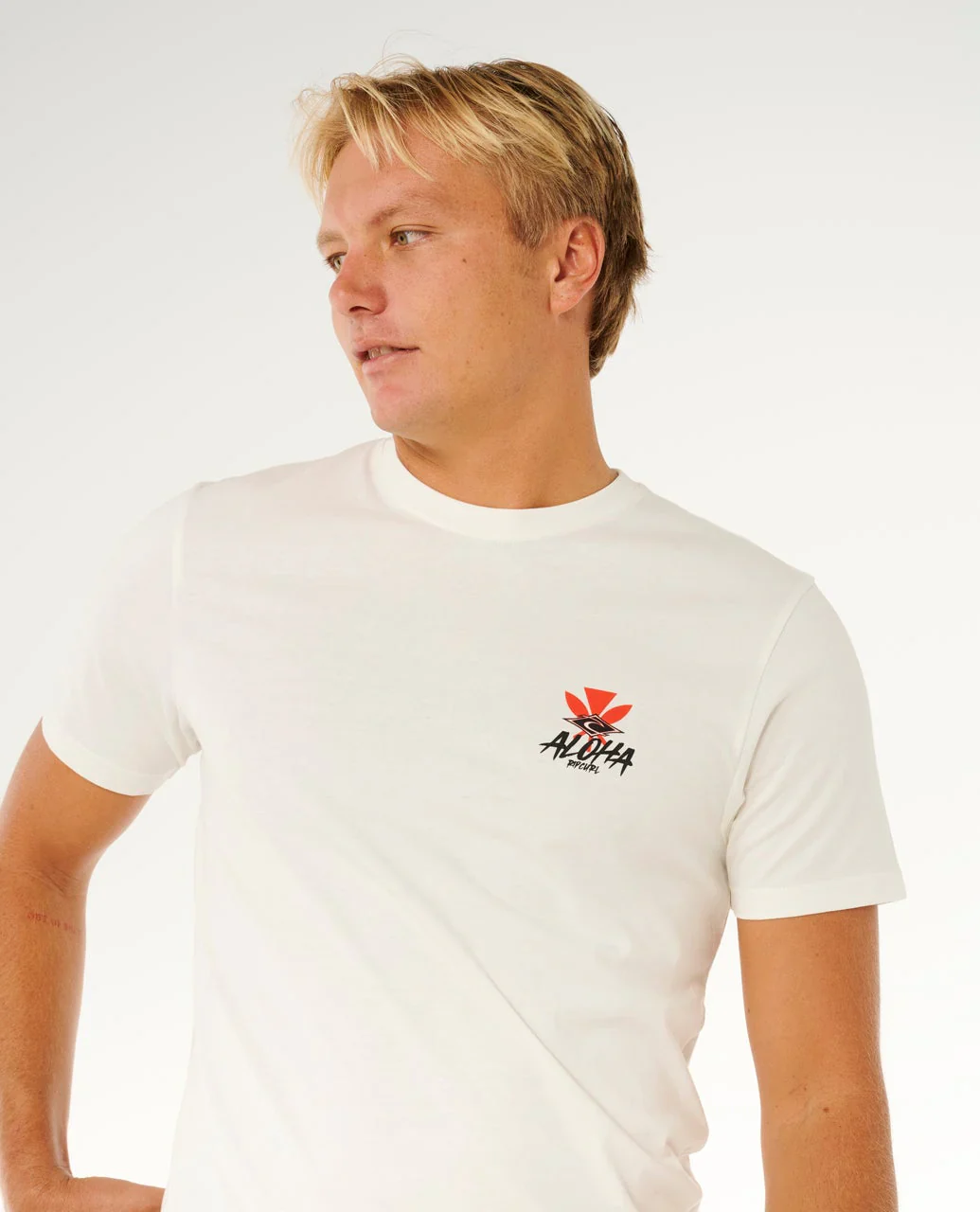 RIP CURL HAWAII TAPA HEX TEE - BONE - Image 2