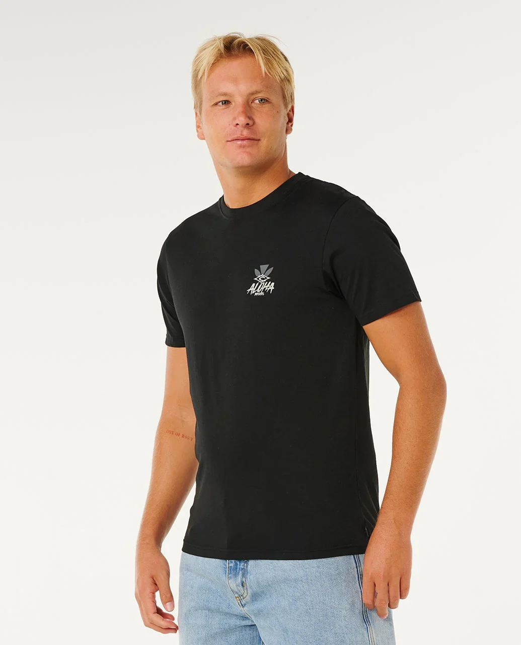 RIP CURL HAWAII TAPA HEX TEE - BLACK - Image 2