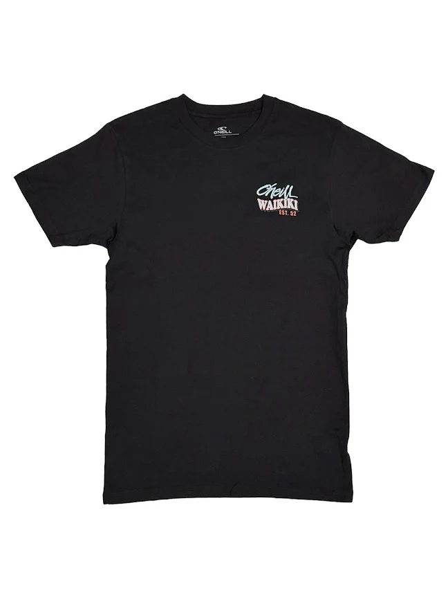 O'NEILL HAWAII WAIKIKI SNACK TIME CLASSIC TEE - BLACK - Image 2