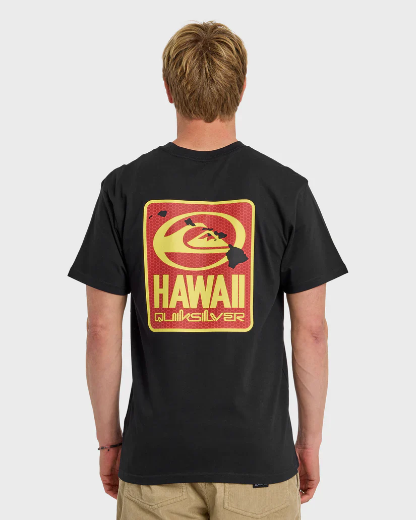 QUIKSILVER HI QUIKI ISLANDS TEE - BLACK
