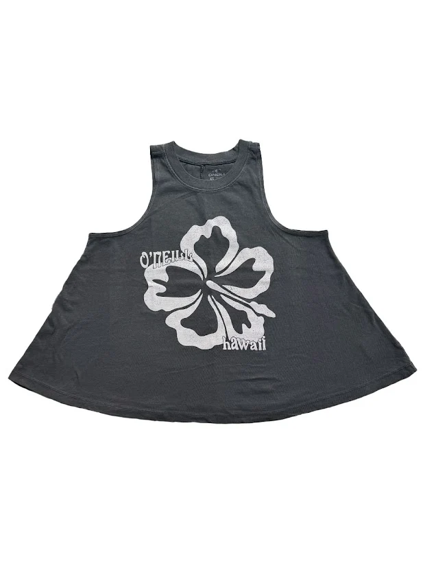 O'NEILL HIBISCUS HILL WOMENS TANK - FAD (OFF BLACK)
