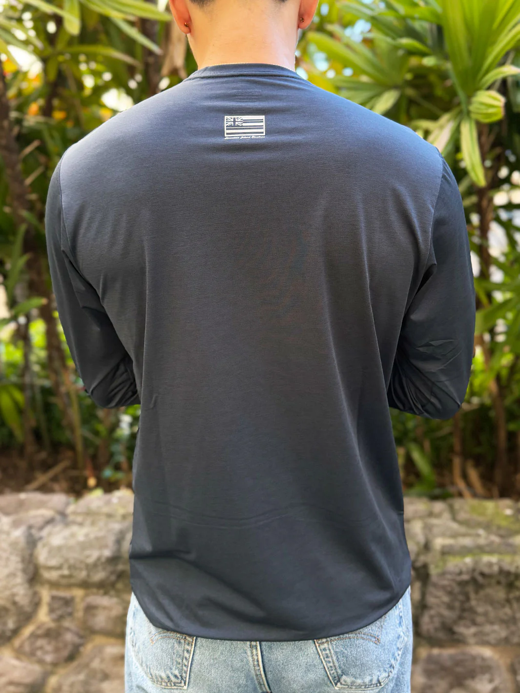 HIC DRY FIT LONG SLEEVE SURF SHIRT - NAVY - Image 2
