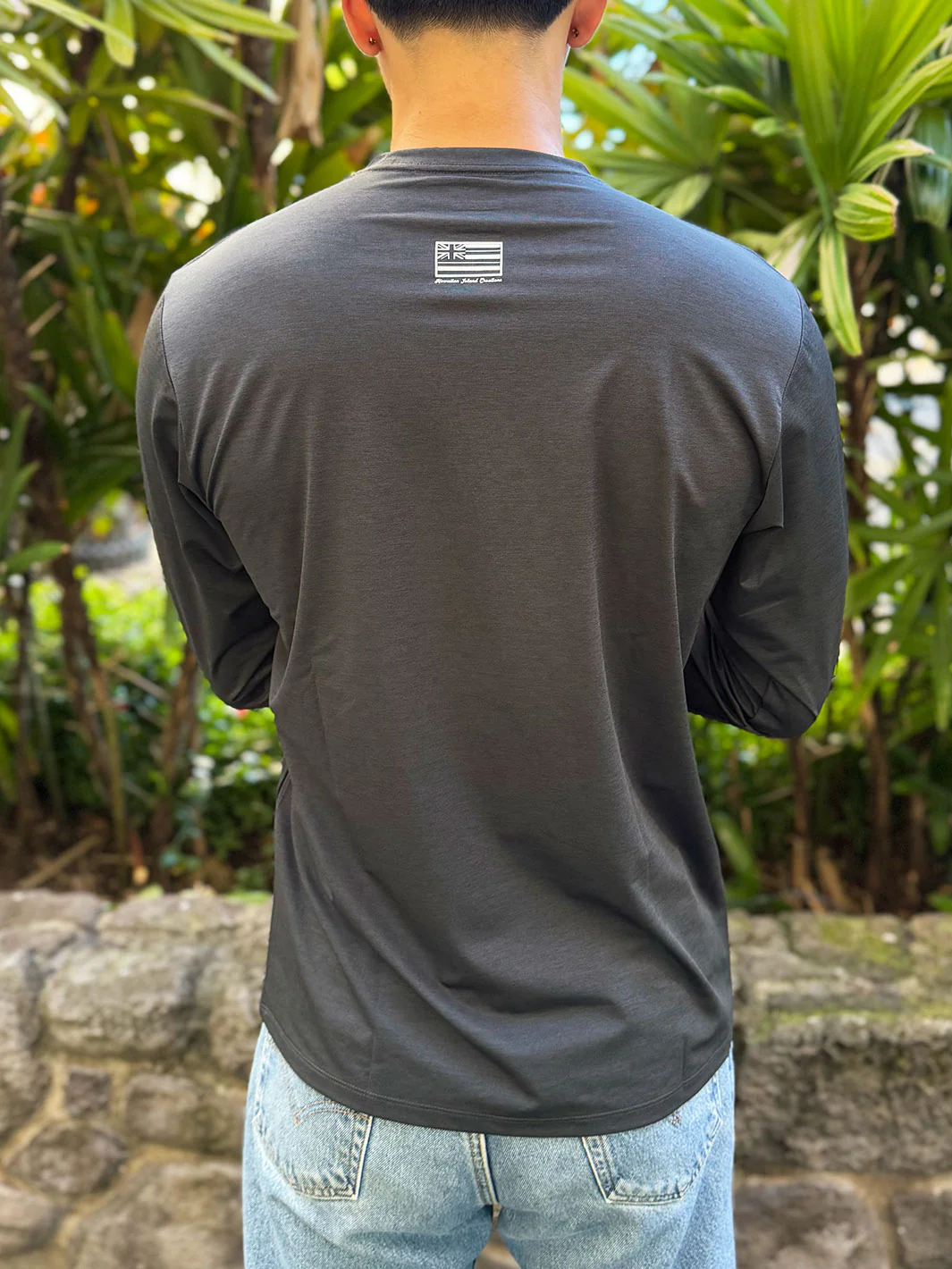 HIC DRY FIT LONG SLEEVE SURF SHIRT - BLACK - Image 2