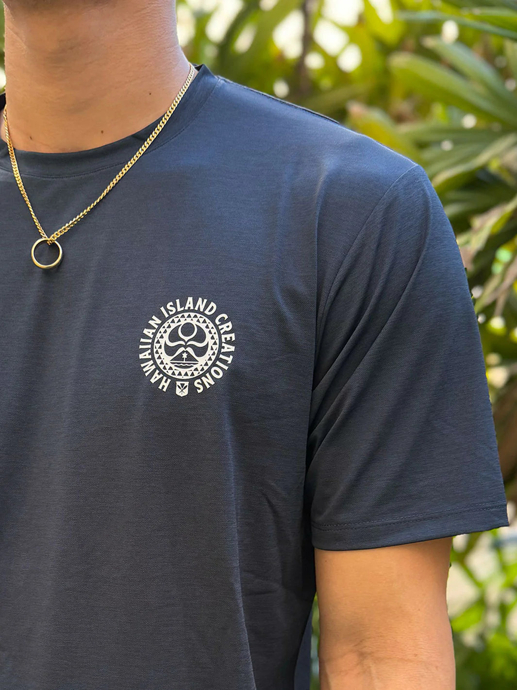 HIC DRY FIT SHORT SLEEVE SURF SHIRT - NAVY