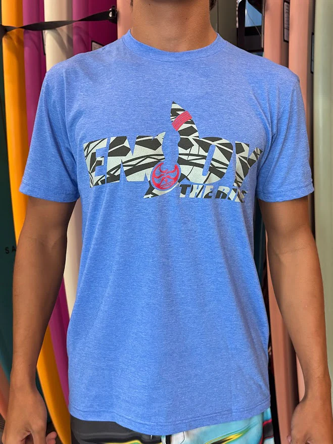 HIC ENJOY TRIBAL TEE - HEATHER ROYAL