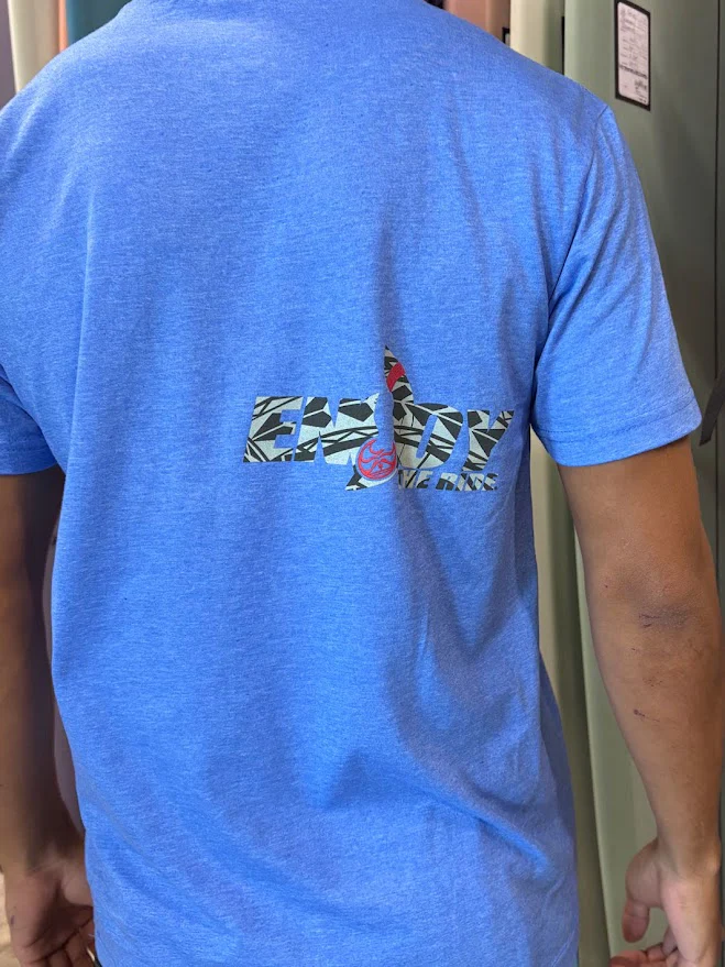 HIC ENJOY TRIBAL TEE - HEATHER ROYAL - Image 2