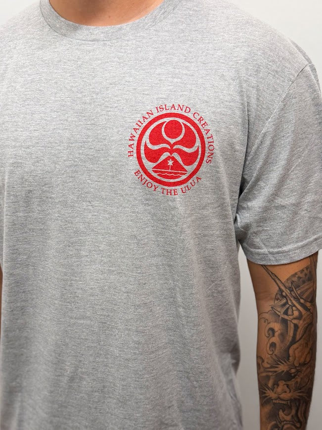 HIC ENJOY ULUA TEE - HEATHER GRAY - Image 2