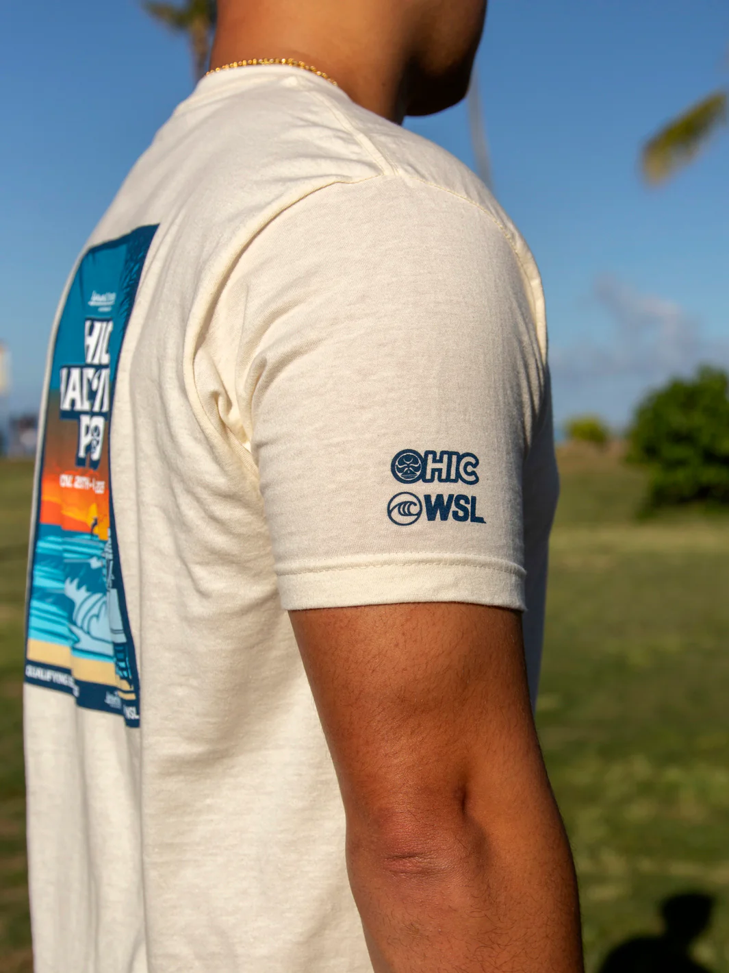 HIC HALEIWA PRO 2025 TEE - NATURAL - Image 3