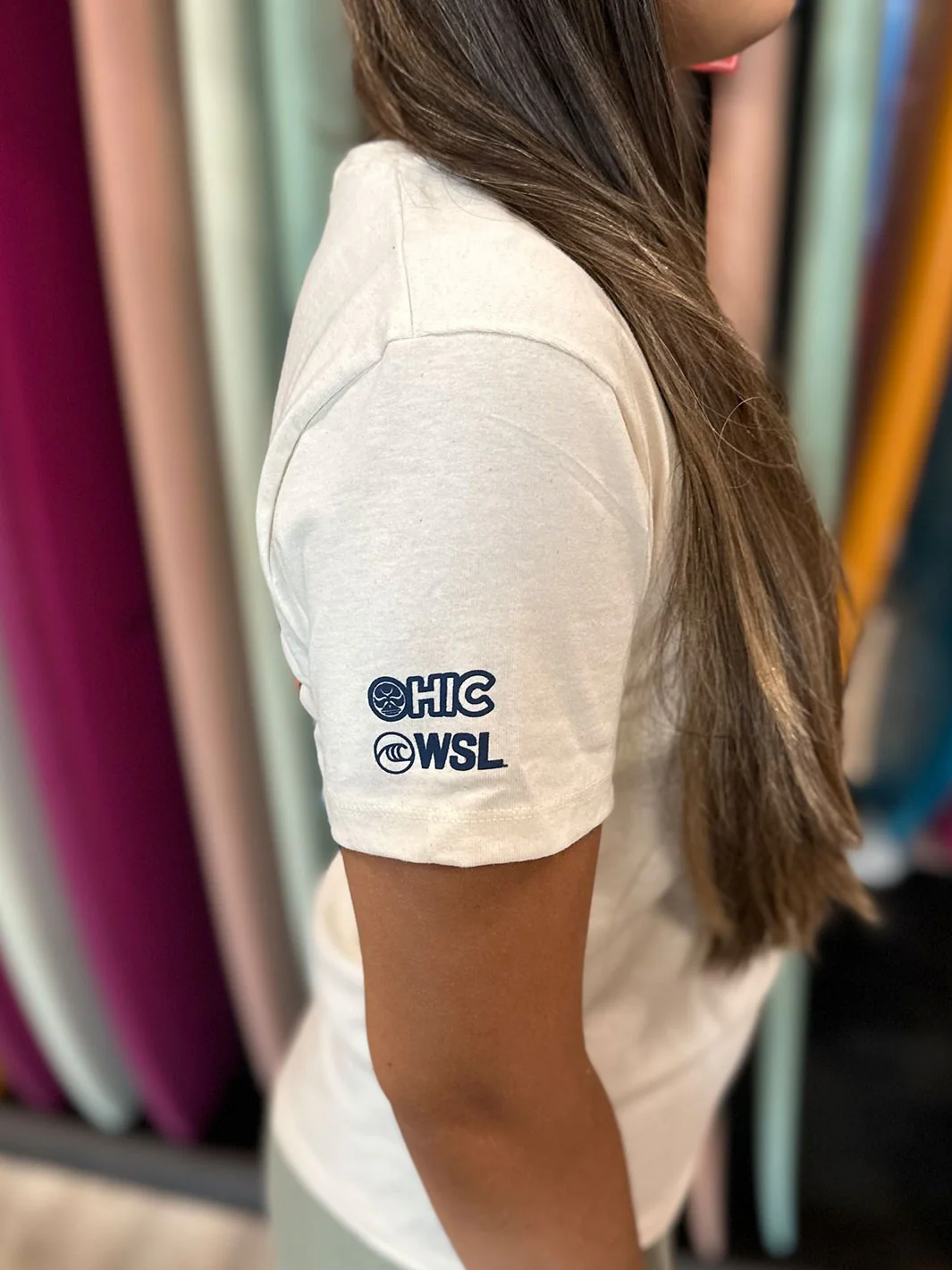 HIC HALEIWA PRO 2025 WOMENS TEE - NATURAL - Image 3