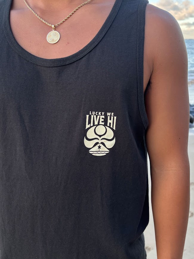 HIC LUCKY WE LIVE HI TANK TOP - BLACK - Image 2