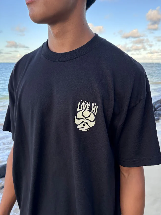 HIC LUCKY WE LIVE HI TEE - BLACK - Image 2
