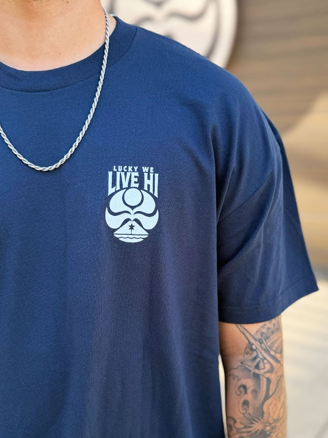 HIC LUCKY WE LIVE HI TEE - MIDNIGHT NAVY - Image 2