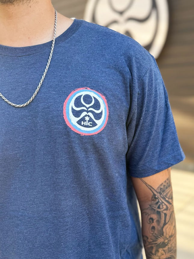 HIC NO WORRIES BRAH TEE - NAVY HEATHER - Image 2