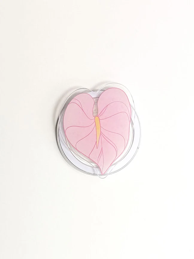 HIC PHONE GRIP - PINK ANTHURIUM