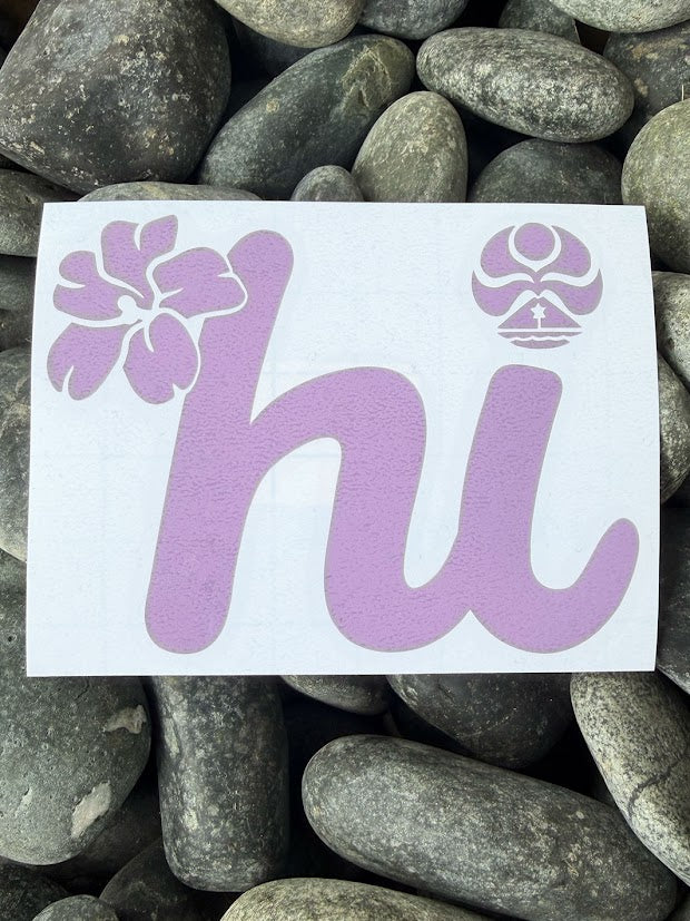 HIC PUA HI DIE CUT STICKER - PURPLE