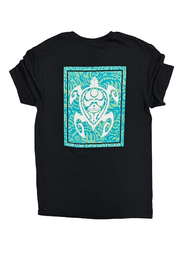 HIC HONU CLASSIC BIG BRADDAH TEE - BLACK