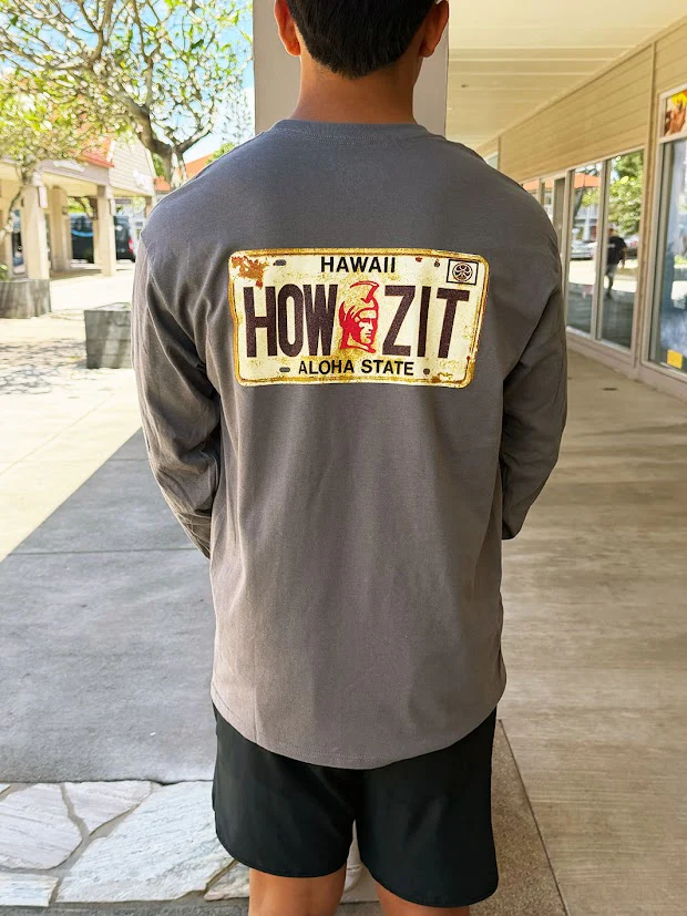 HIC HOWZIT PLATE LONG SLEEVE - CHARCOAL