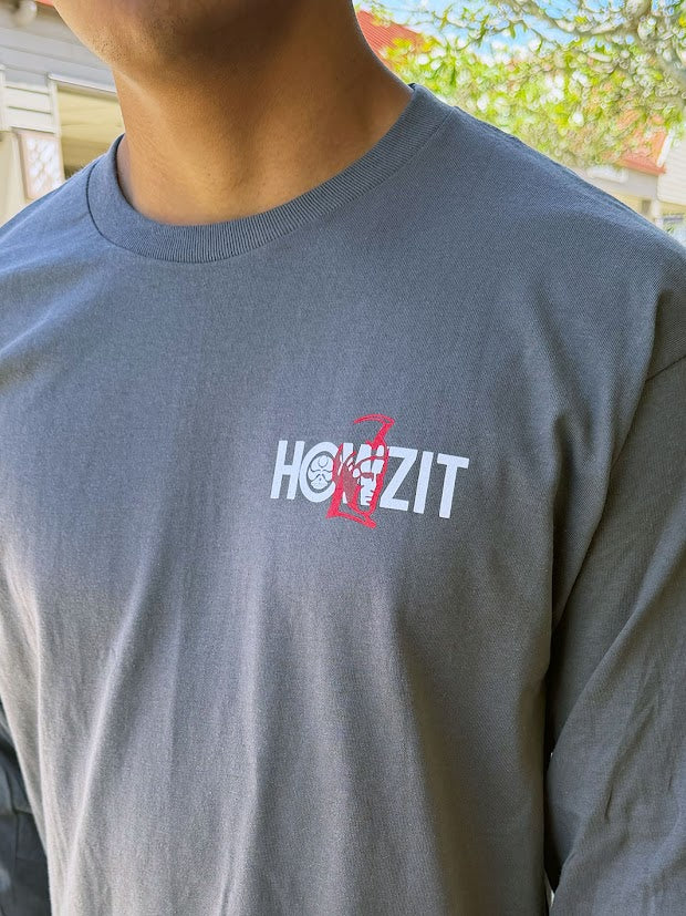 HIC HOWZIT PLATE LONG SLEEVE - CHARCOAL - Image 2