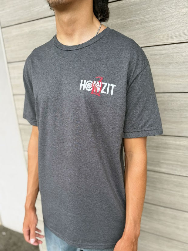 HIC HOWZIT PLATE TEE - HTR DR GREY - Image 2