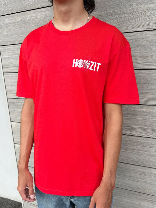 HIC HOWZIT PLATE TEE - RED - Image 2