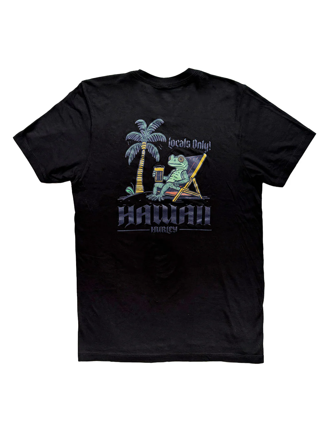 HURLEY LOCAL GECKO TEE - BLACK