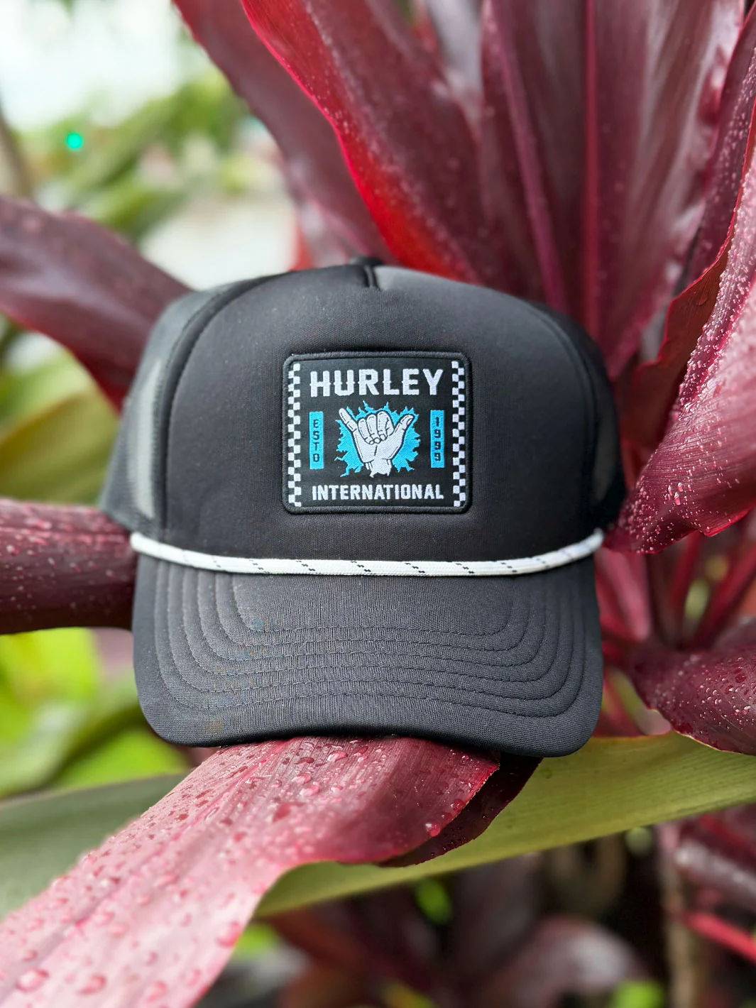 HURLEY SHAKA WAVETRACKER SNAPBACK - BLACK