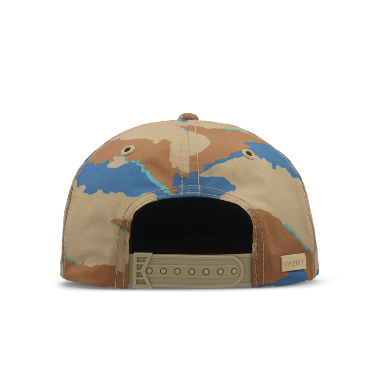 MELIN HYDRO EAGLE ISLANDS SNAPBACK HAT - SAND CAMO - Image 4